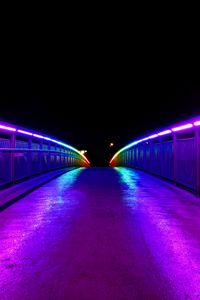 Preview wallpaper bridge, lights, railings, road