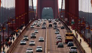 Preview wallpaper bridge, machine, architecture, road