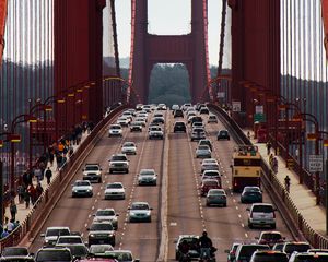 Preview wallpaper bridge, machine, architecture, road