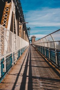 Preview wallpaper bridge, mesh, road, perspective, distance