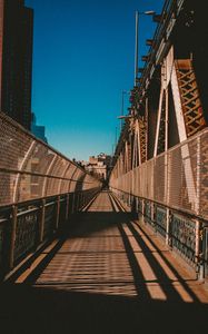 Preview wallpaper bridge, metal rail, crossing
