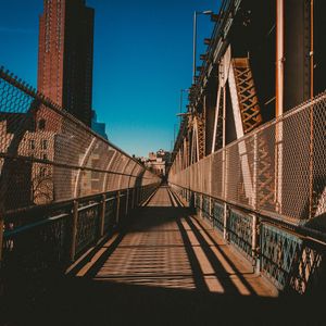 Preview wallpaper bridge, metal rail, crossing