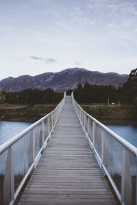 Preview wallpaper bridge, mountains, river