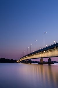 Preview wallpaper bridge, night, backlight, helsinki, finland