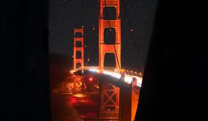 Preview wallpaper bridge, night, backlight, dark, lights