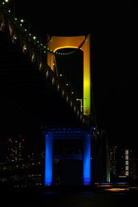 Preview wallpaper bridge, night city, backlight, tokyo, japan