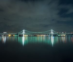 Preview wallpaper bridge, night city, lighting, tokyo, japan