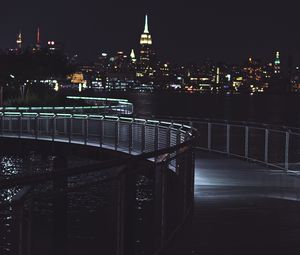 Preview wallpaper bridge, night city, night