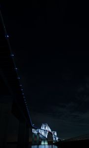 Preview wallpaper bridge, night, dark, backlight, architecture