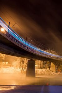 Preview wallpaper bridge, night, lights, city