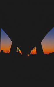 Preview wallpaper bridge, night, sunset