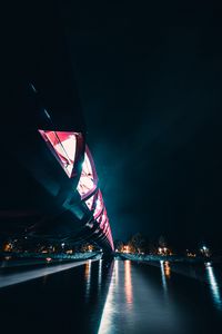 Preview wallpaper bridge, perspective, backlight, night, glow