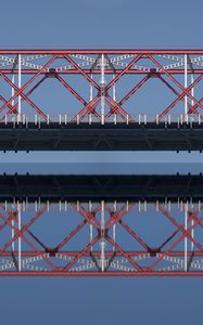 Preview wallpaper bridge, reflection, water, sky