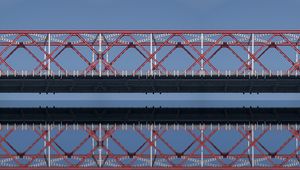Preview wallpaper bridge, reflection, water, sky