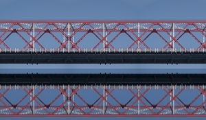Preview wallpaper bridge, reflection, water, sky