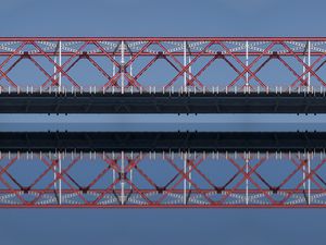 Preview wallpaper bridge, reflection, water, sky