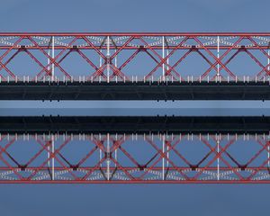 Preview wallpaper bridge, reflection, water, sky