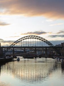 Preview wallpaper bridge, river, architecture, view