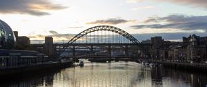 Preview wallpaper bridge, river, architecture, view