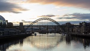 Preview wallpaper bridge, river, architecture, view