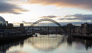 Preview wallpaper bridge, river, architecture, view