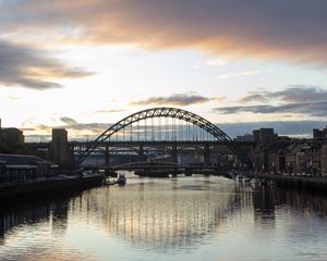 Preview wallpaper bridge, river, architecture, view