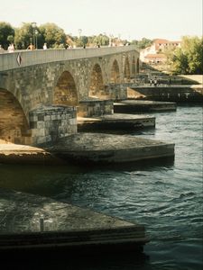 Preview wallpaper bridge, river, regensburg