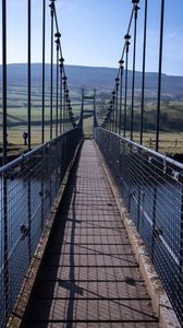 Preview wallpaper bridge, river, shadow, meadows