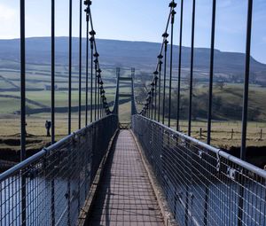 Preview wallpaper bridge, river, shadow, meadows