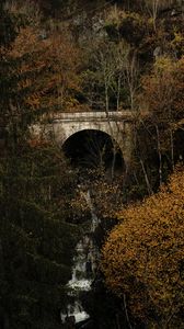 Preview wallpaper bridge, river, trees, nature