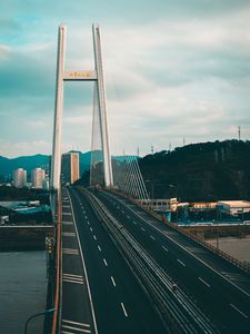 Preview wallpaper bridge, road, city, architecture