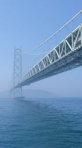 Preview wallpaper bridge, sea, fog