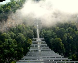 Preview wallpaper bridge, skybridge, sochi, russia, suspended