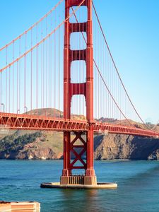 Preview wallpaper bridge, strait, coast, golden gate, san francisco