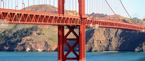 Preview wallpaper bridge, strait, coast, golden gate, san francisco