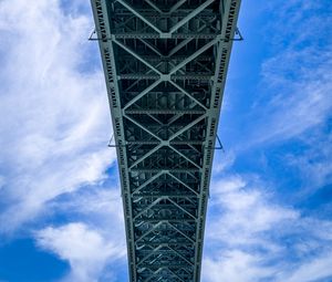Preview wallpaper bridge, structure, sky, bottom view