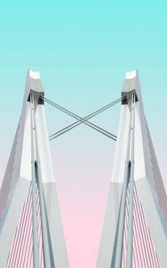Preview wallpaper bridge, supports, construction, architecture, symmetry