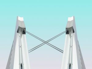 Preview wallpaper bridge, supports, construction, architecture, symmetry
