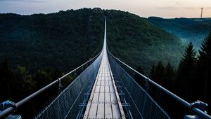 Preview wallpaper bridge, trees, hanging