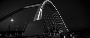 Preview wallpaper bridge, walkway, architecture, black and white