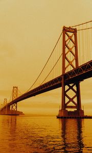 Preview wallpaper bridge, water, architecture, construction