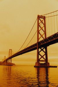 Preview wallpaper bridge, water, architecture, construction