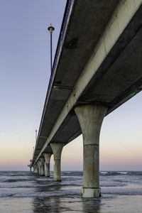 Preview wallpaper bridge, water, horizon, waves
