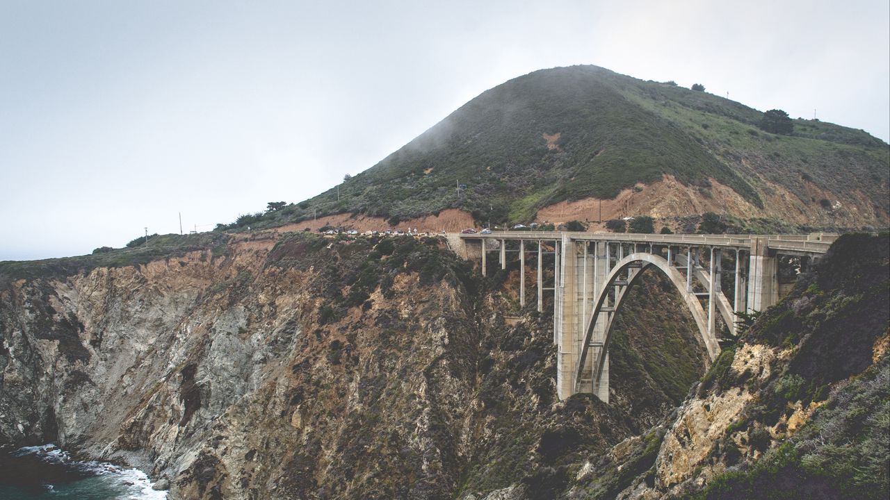 Wallpaper bridges, overpasses, mountains