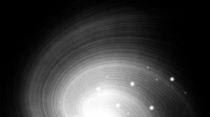 Preview wallpaper bright, light, crater, rotation, black