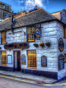 Preview wallpaper britain, tavern, admiral benbow, england, penzance, hdr