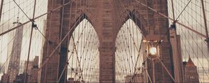 Preview wallpaper brooklyn, new york, bridge, architecture