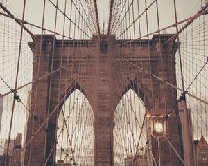 Preview wallpaper brooklyn, new york, bridge, architecture