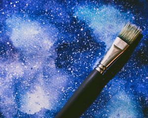 Preview wallpaper brush, artistic, paint, cosmic