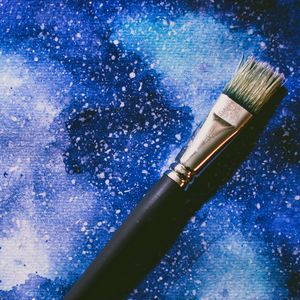 Preview wallpaper brush, artistic, paint, cosmic